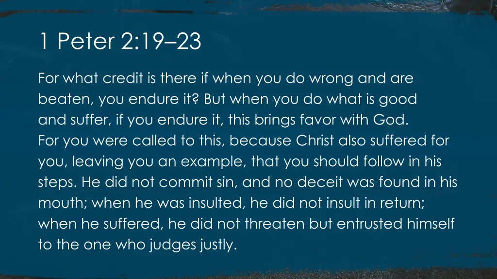 1 peter 2 19 23