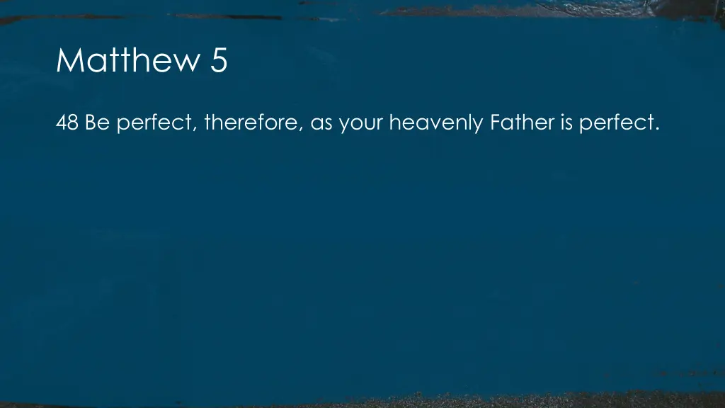 matthew 5 4