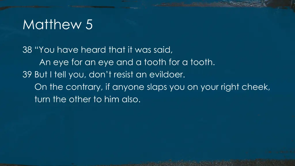matthew 5