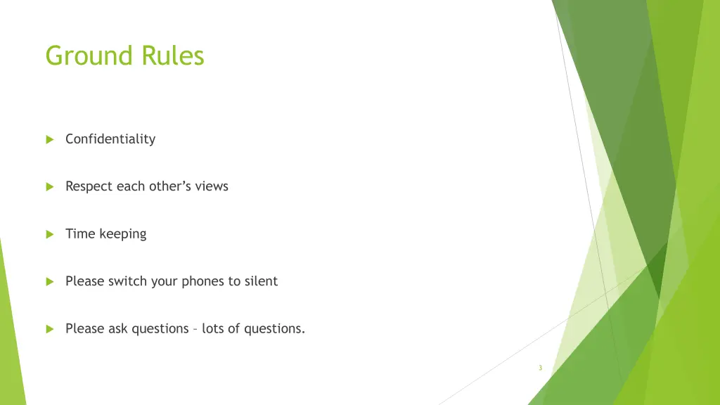 ground rules