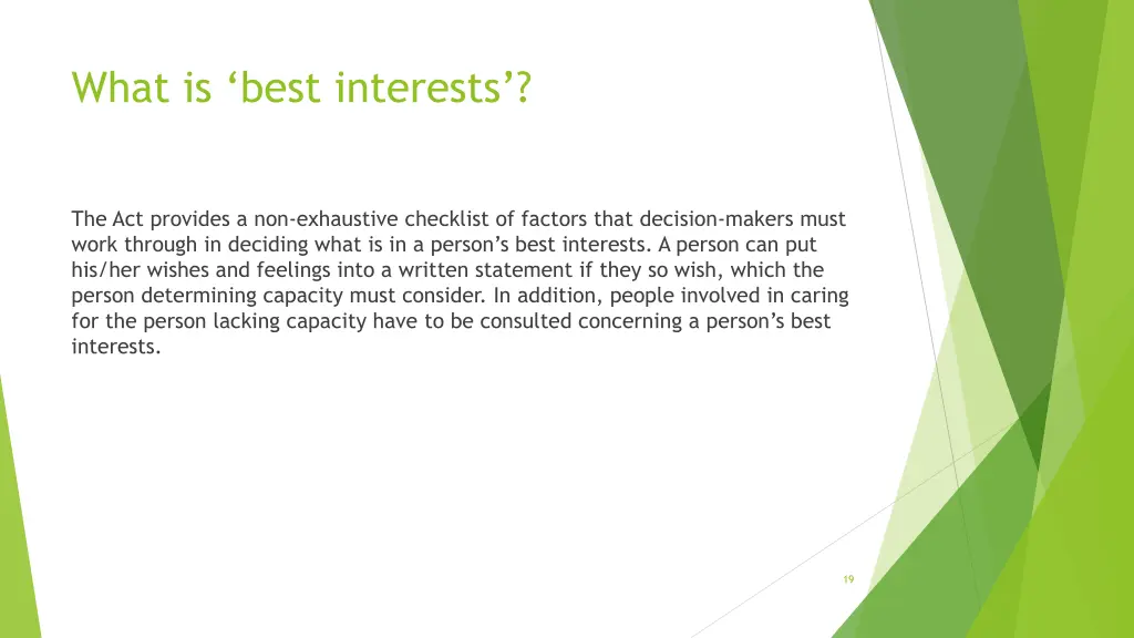 what is best interests