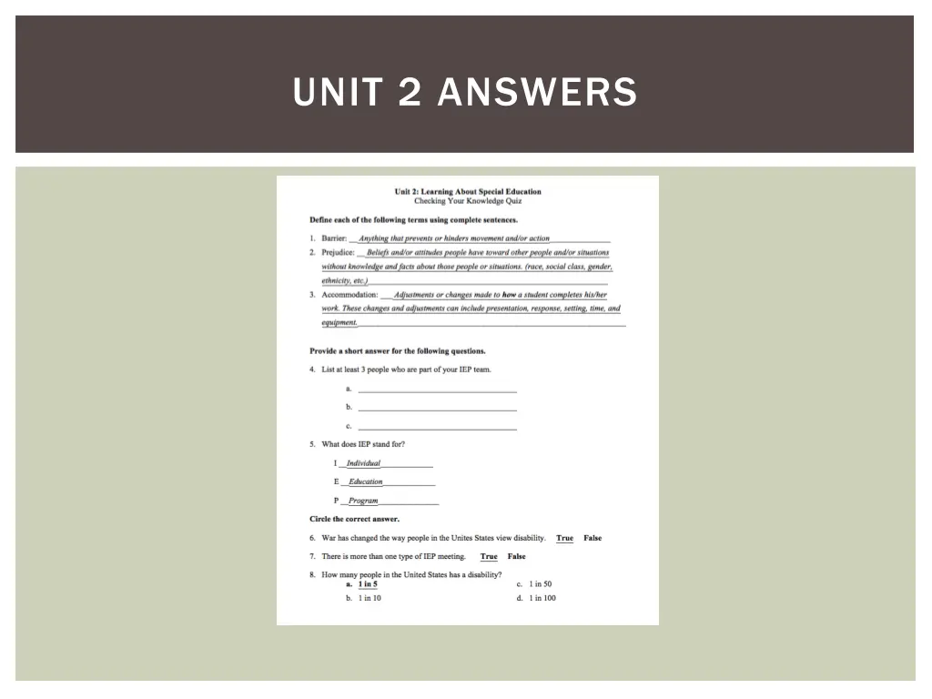unit 2 answers