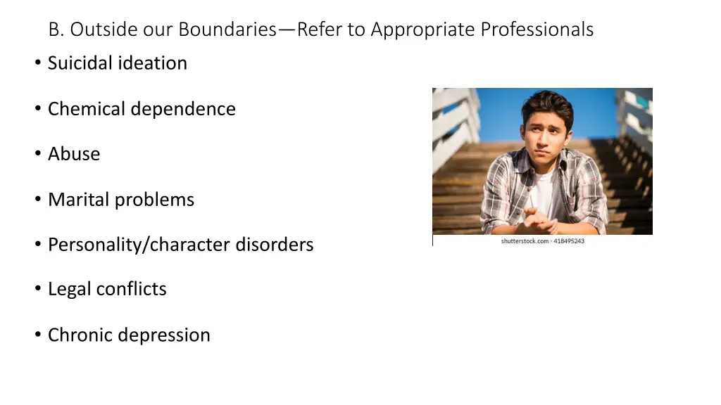 b outside our boundaries refer to appropriate