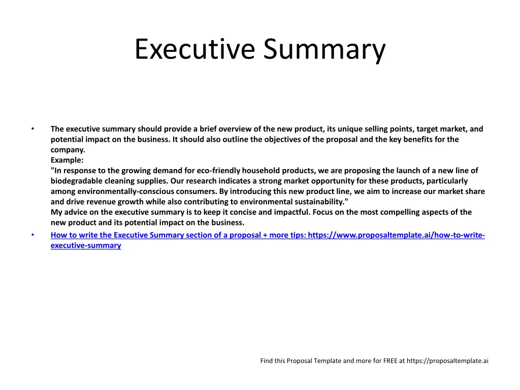 executive summary