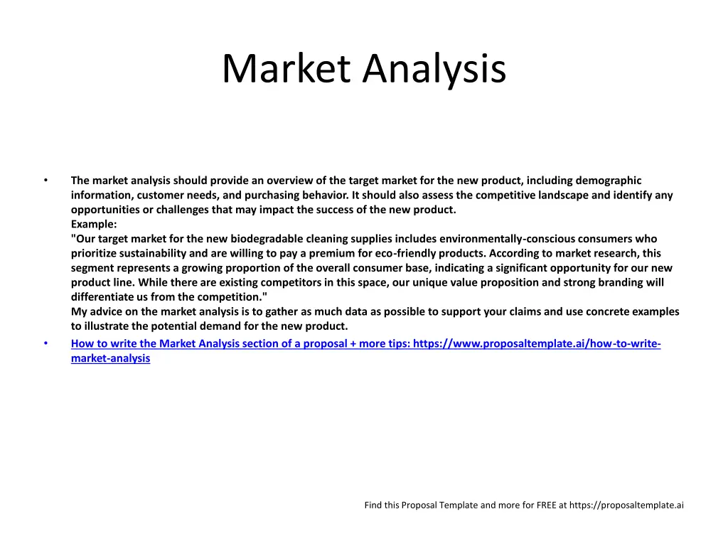 market analysis