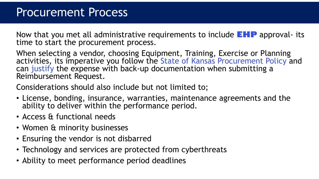procurement process