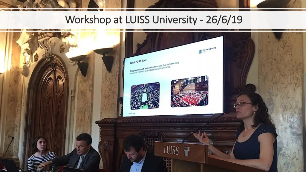 workshop at luiss university workshop at luiss