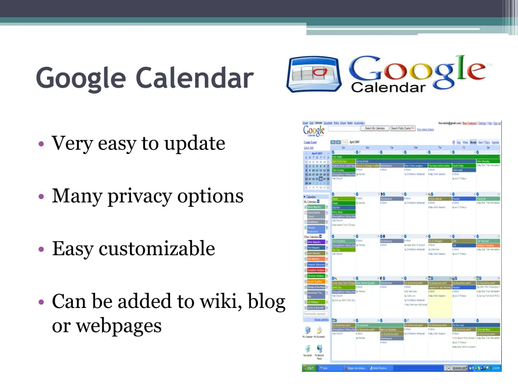 google calendar