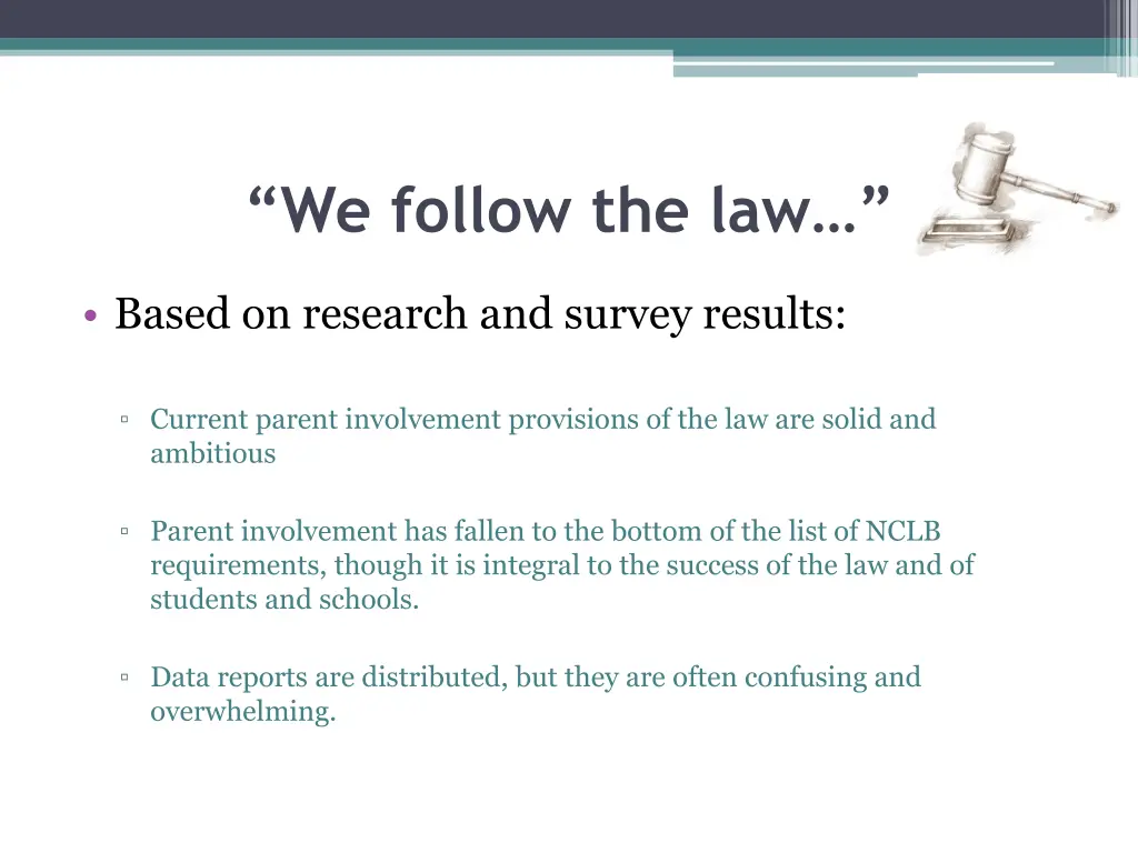 we follow the law