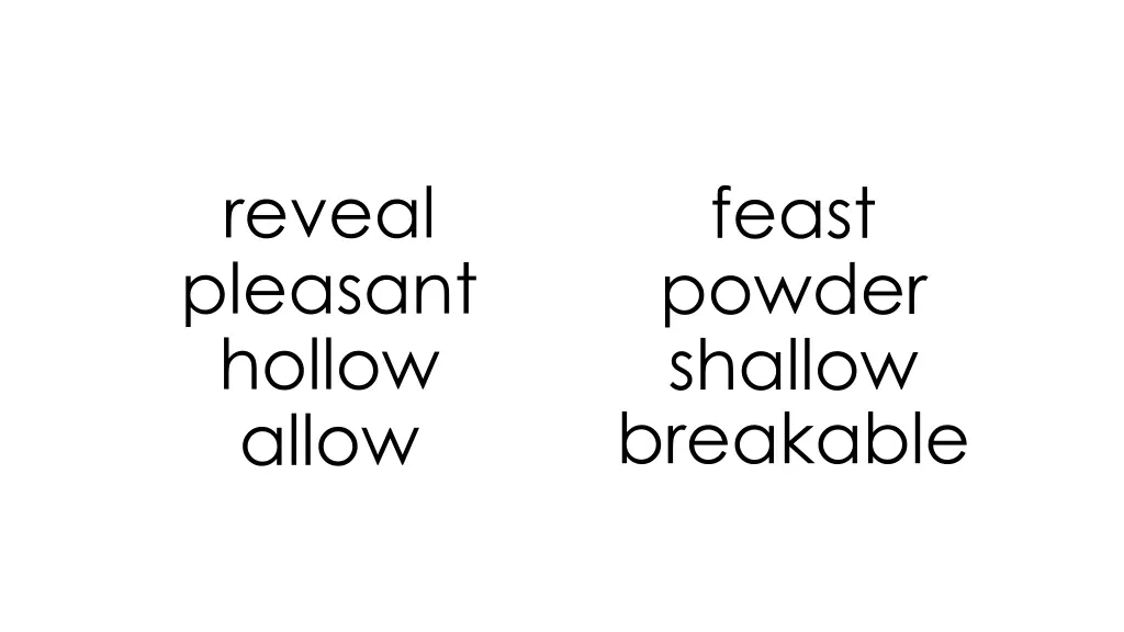 reveal pleasant hollow allow