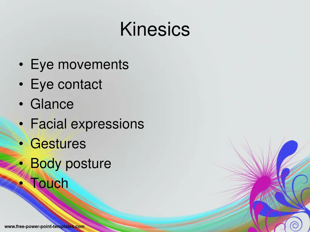 kinesics
