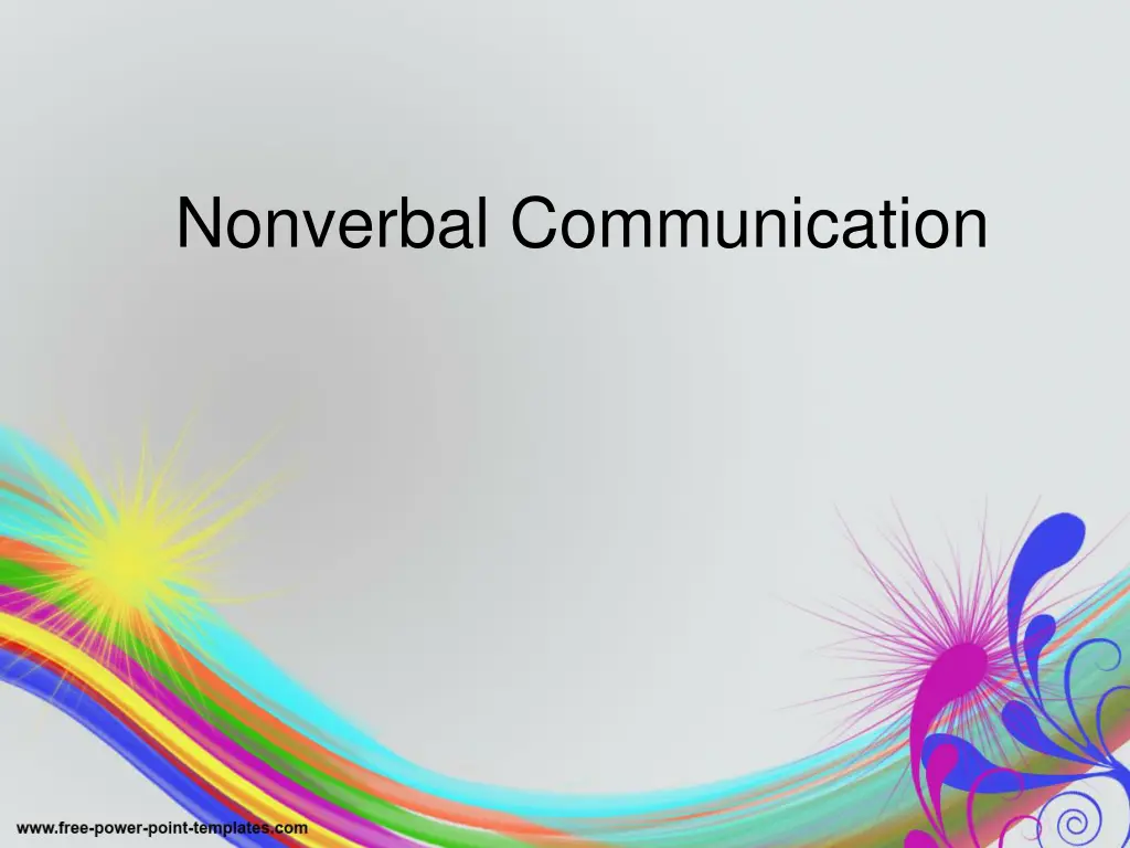 nonverbal communication