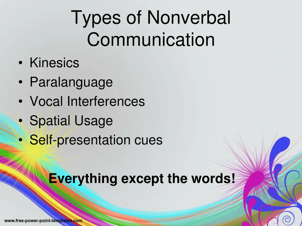 types of nonverbal communication kinesics