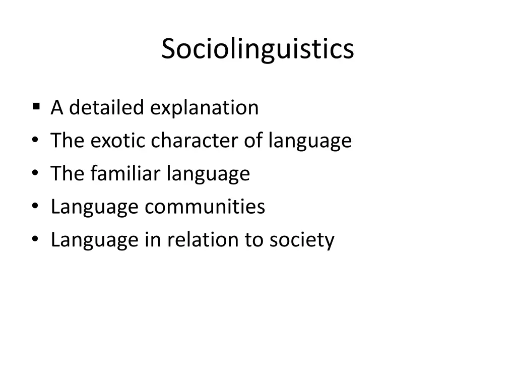 sociolinguistics 2