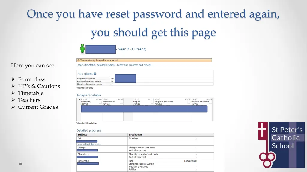 once you have reset password and entered again