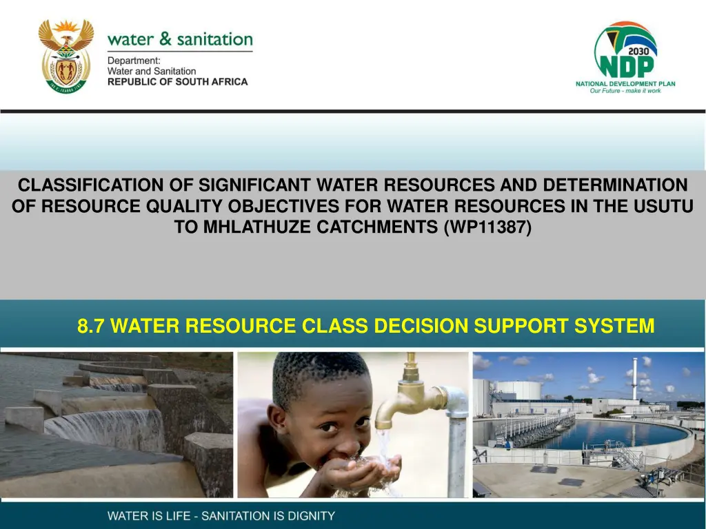classification of significant water resources