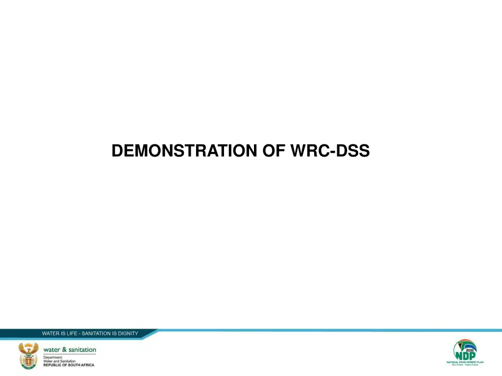 demonstration of wrc dss