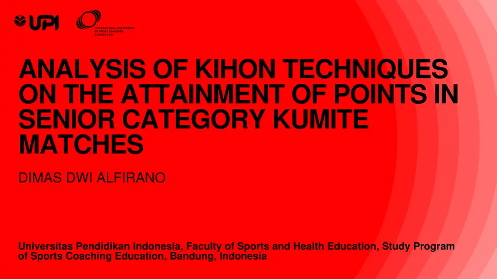 analysis of kihon techniques on the attainment