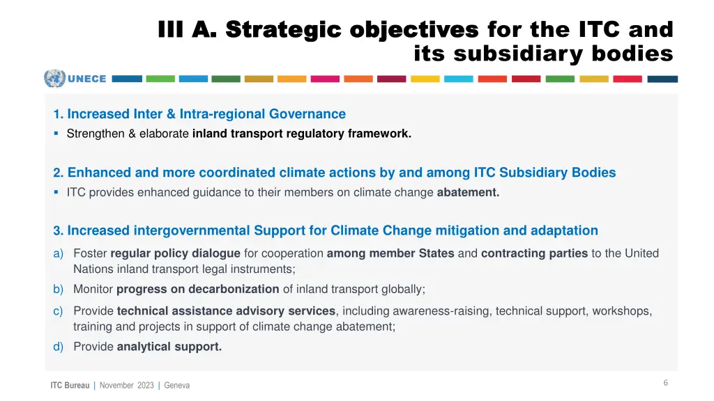 iii a strategic objectives iii a strategic