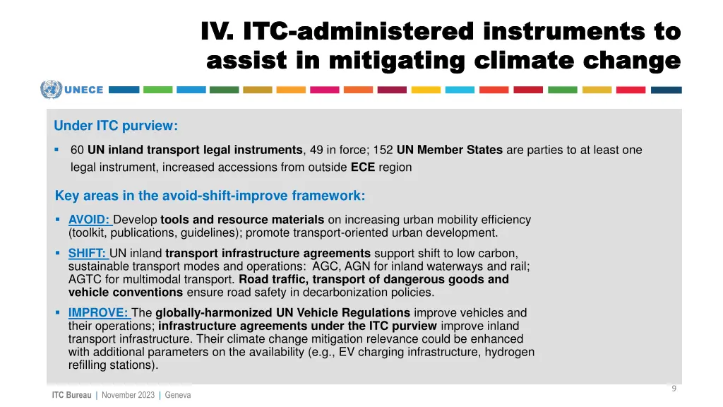 iv itc iv itc administered instruments