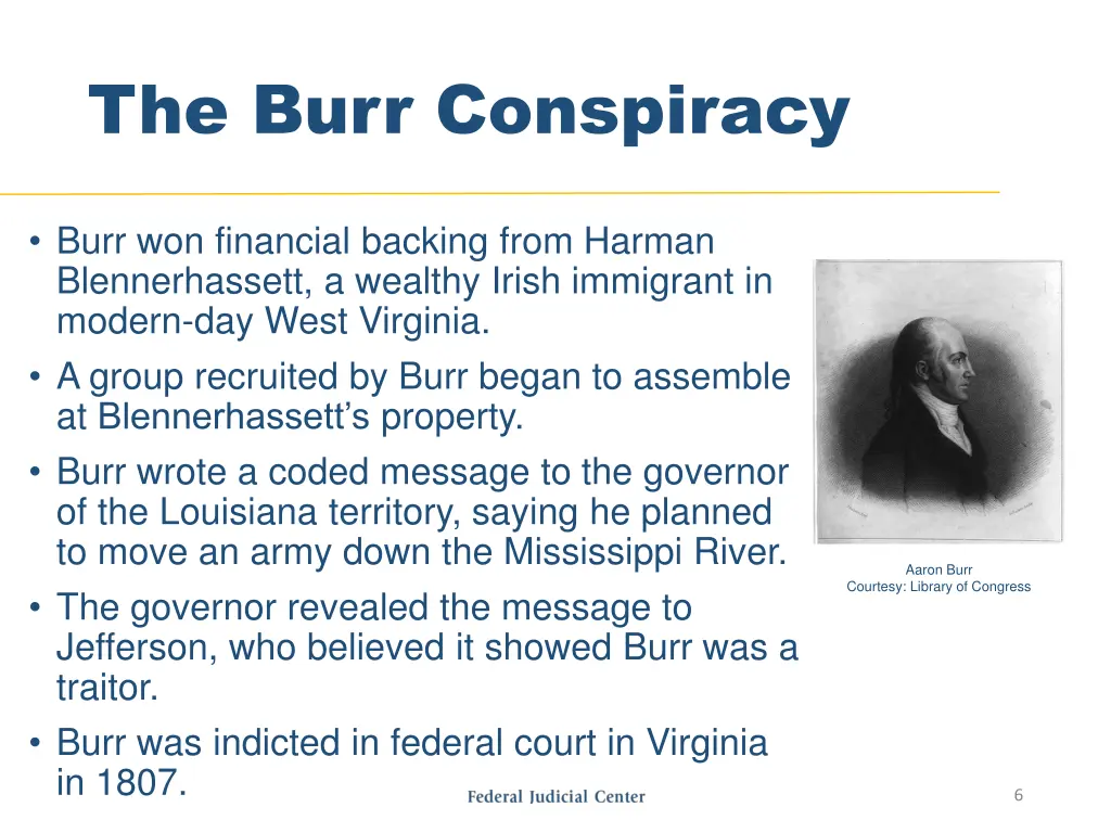 the burr conspiracy 1
