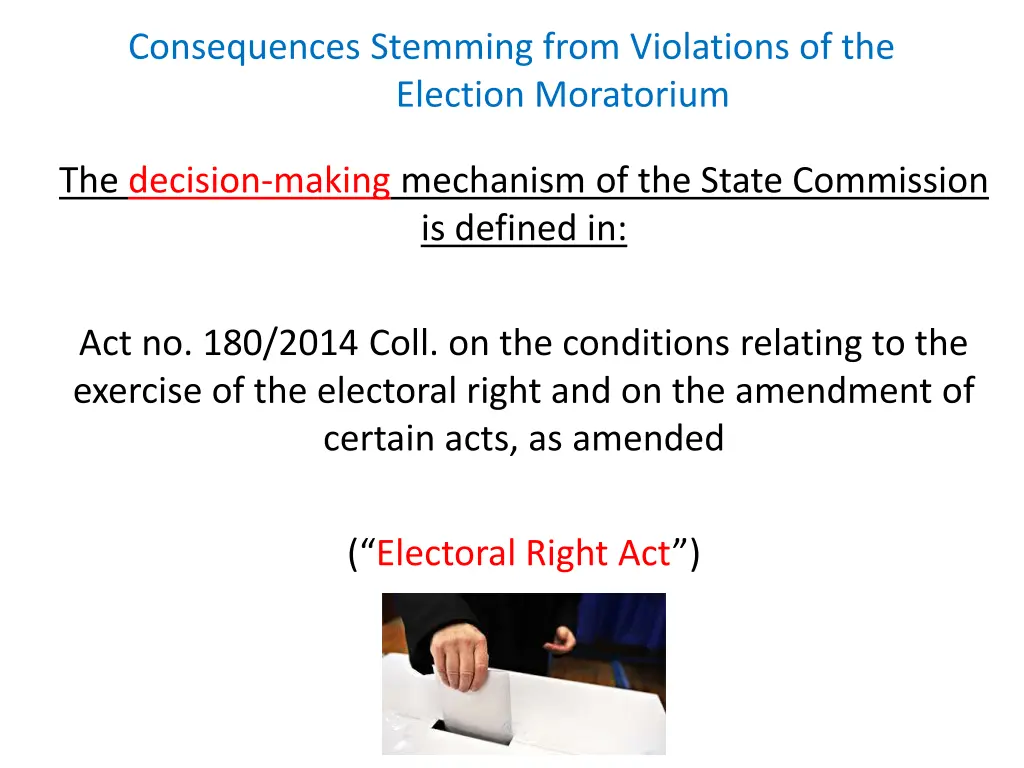 consequences stemming from violations 1