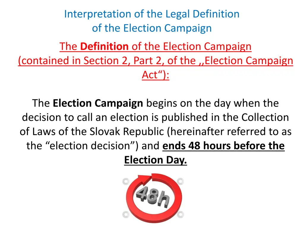 interpretation of the legal definition 3
