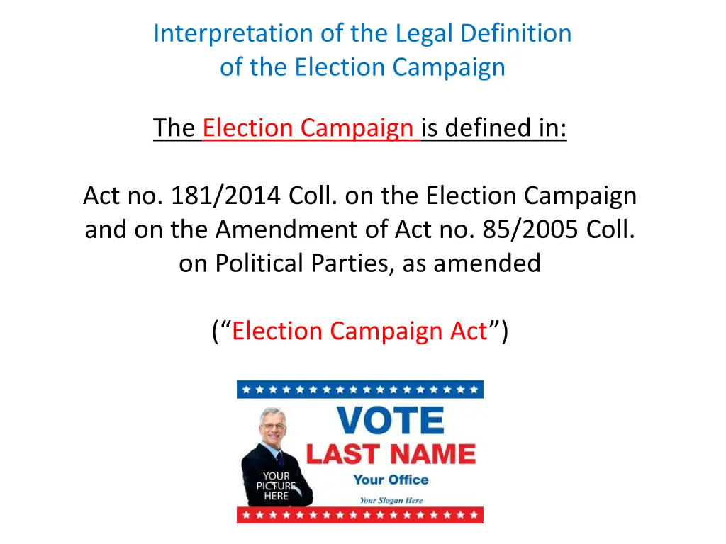 interpretation of the legal definition