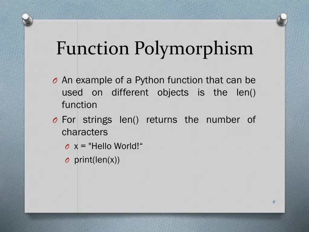 function polymorphism