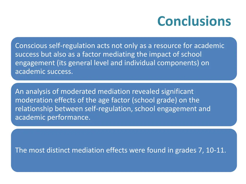 conclusions