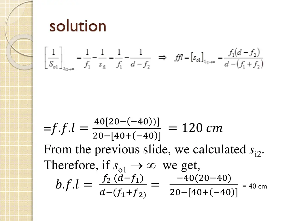 solution