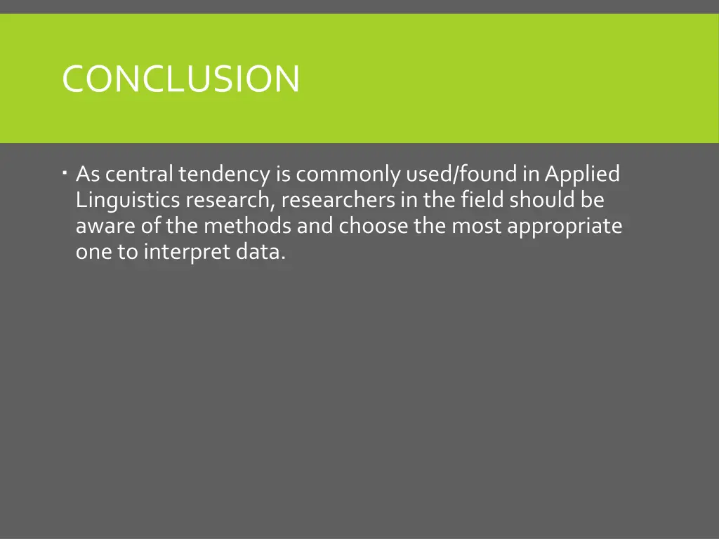 conclusion