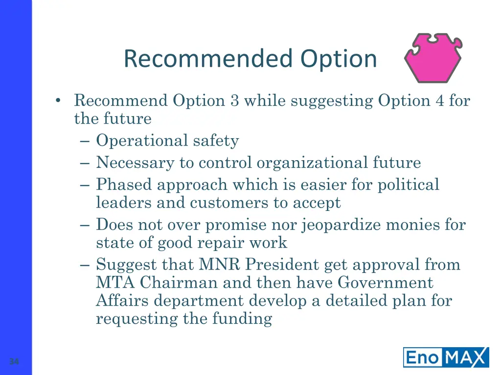 recommended option