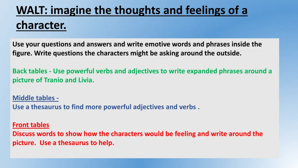 walt imagine the thoughts and feelings 1