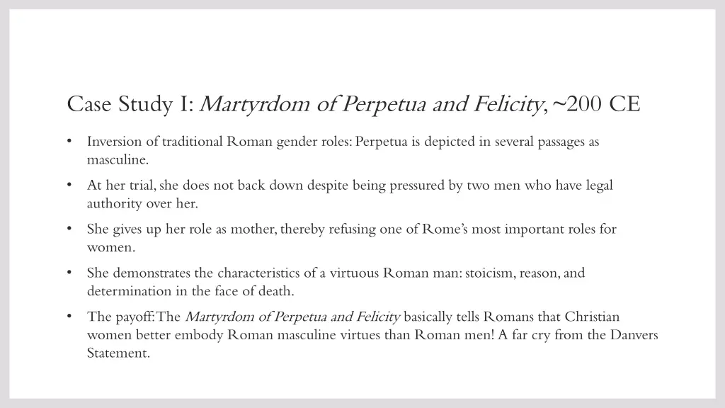 case study i martyrdom of perpetua and felicity