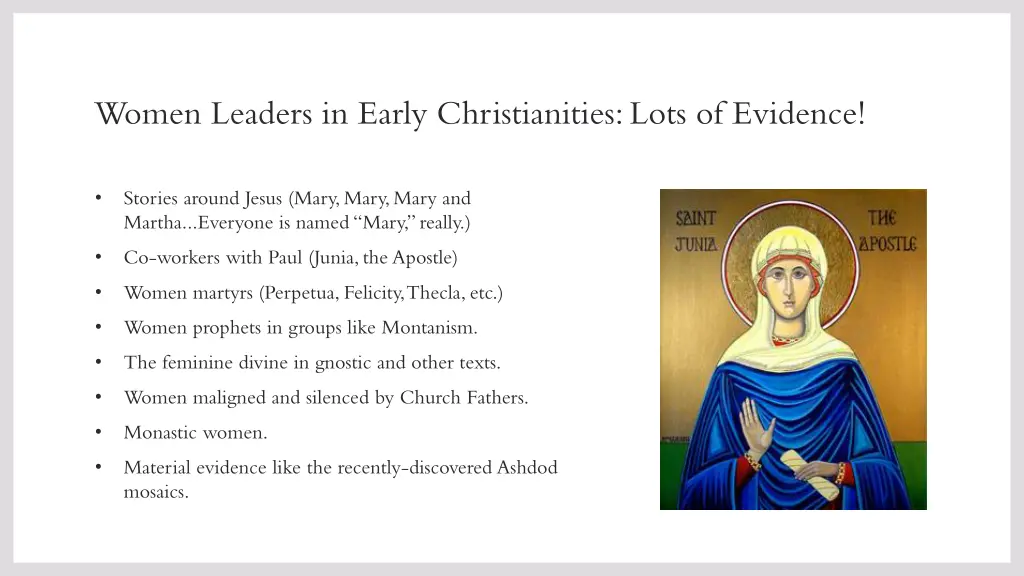 women leaders in early christianities lots 1