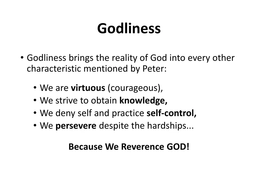 godliness 2