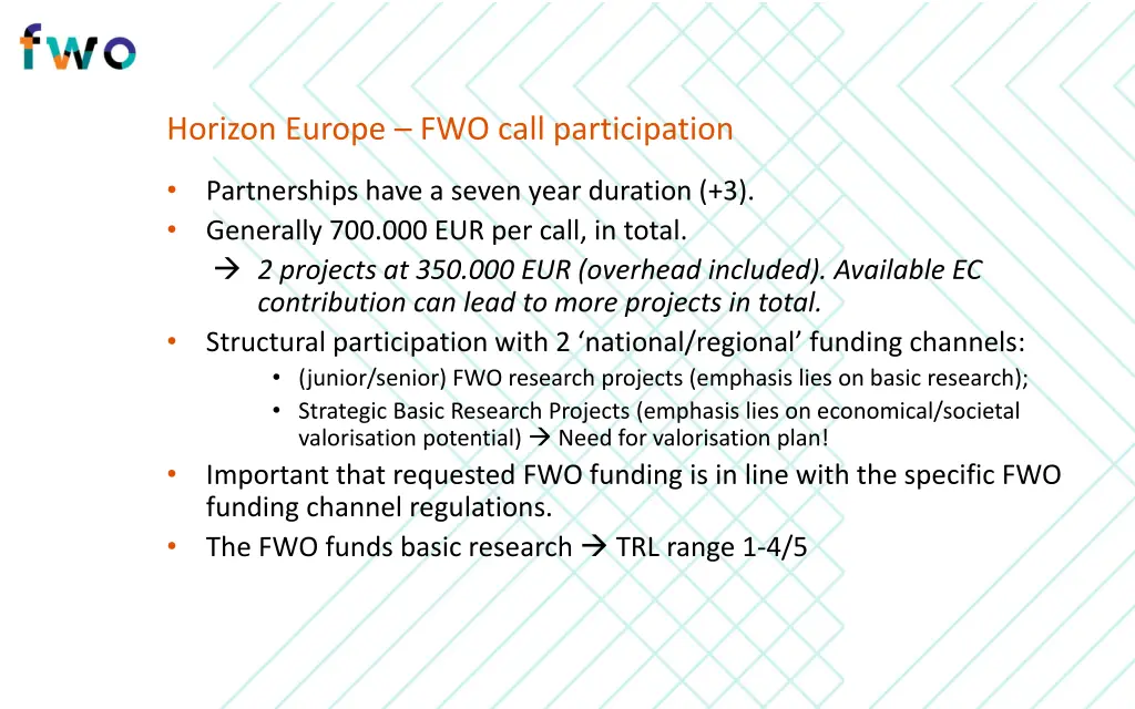 horizon europe fwo call participation