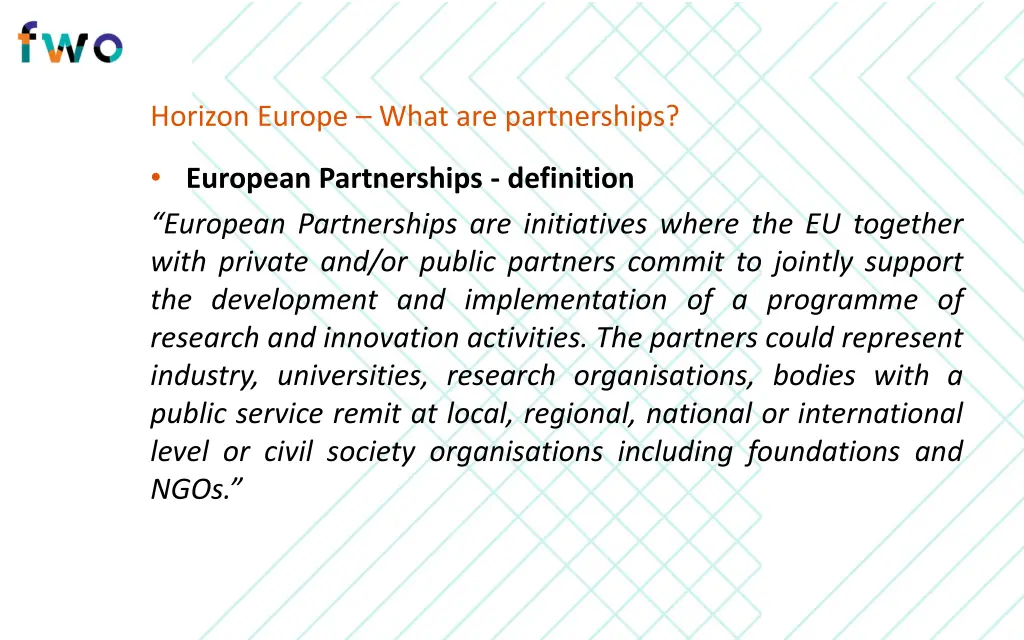 horizon europe what are partnerships