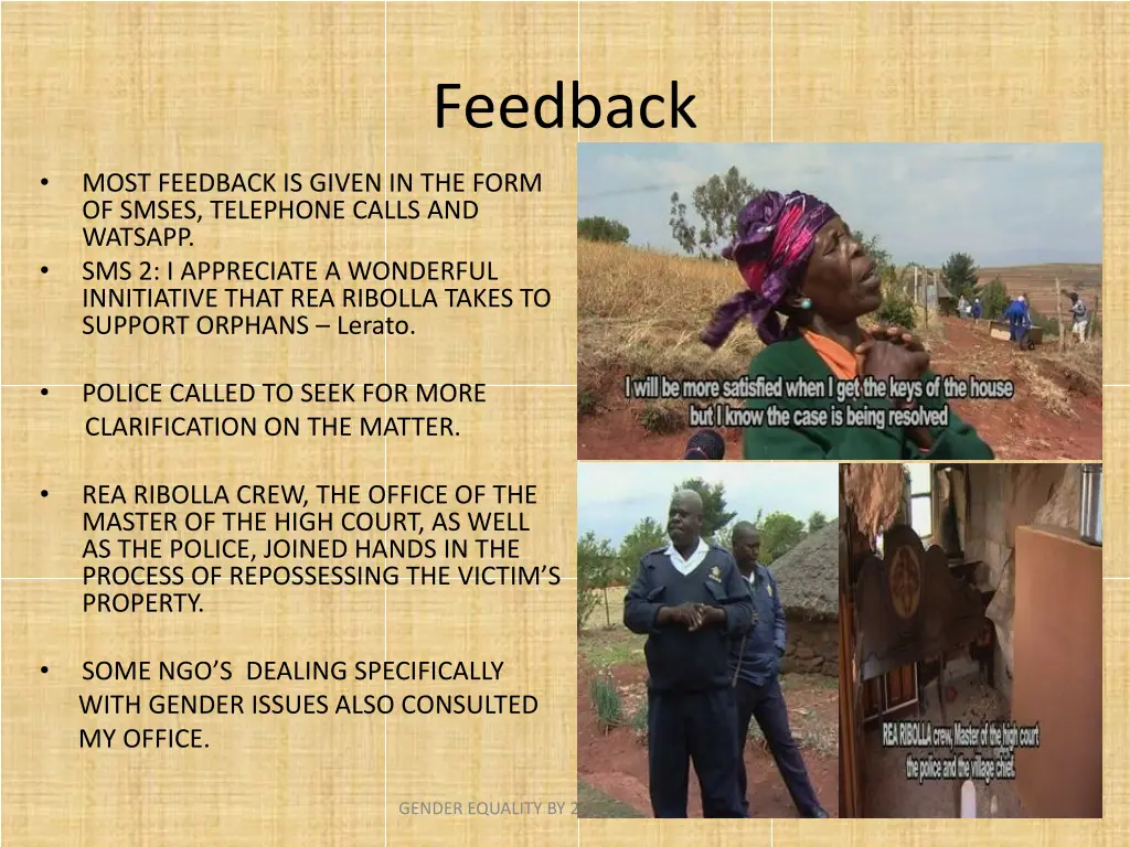 feedback