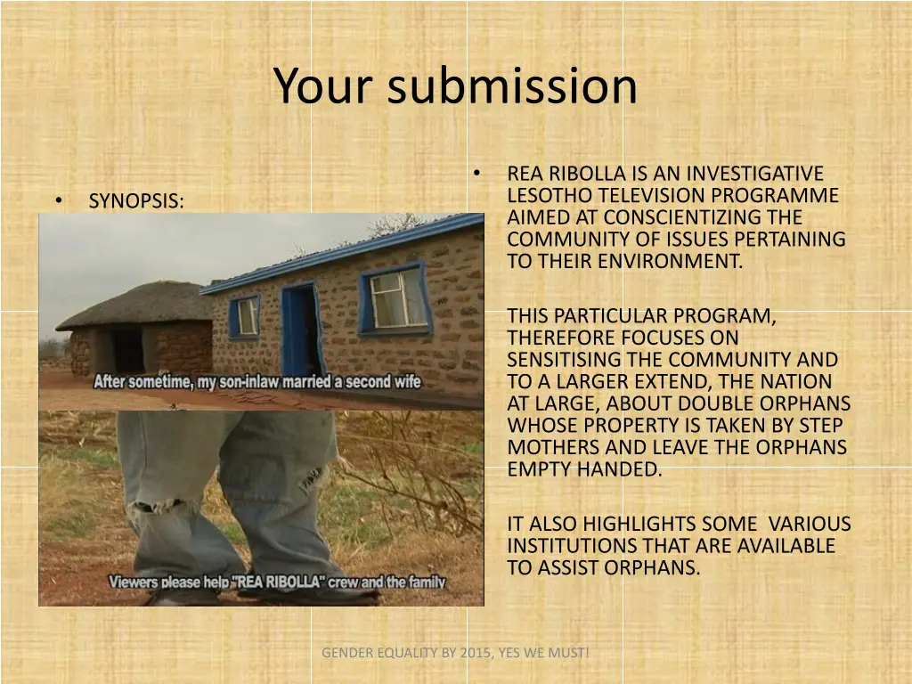 your submission