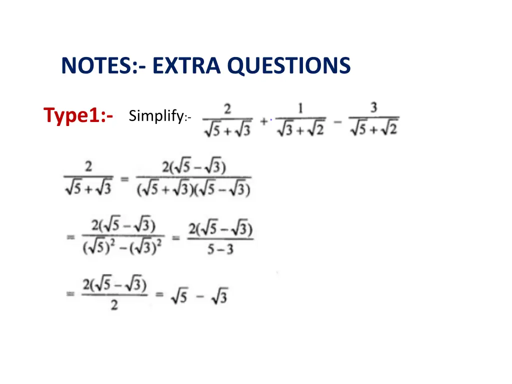 notes extra questions