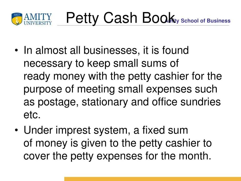 petty cash book
