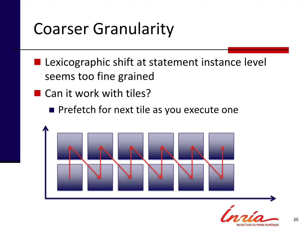 coarser granularity