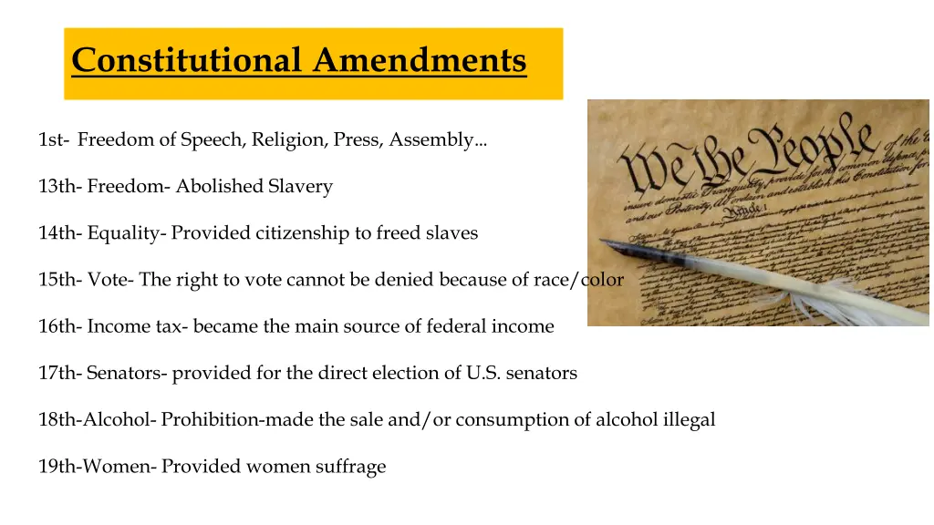 constitutional amendments