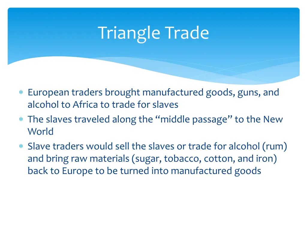 triangle trade