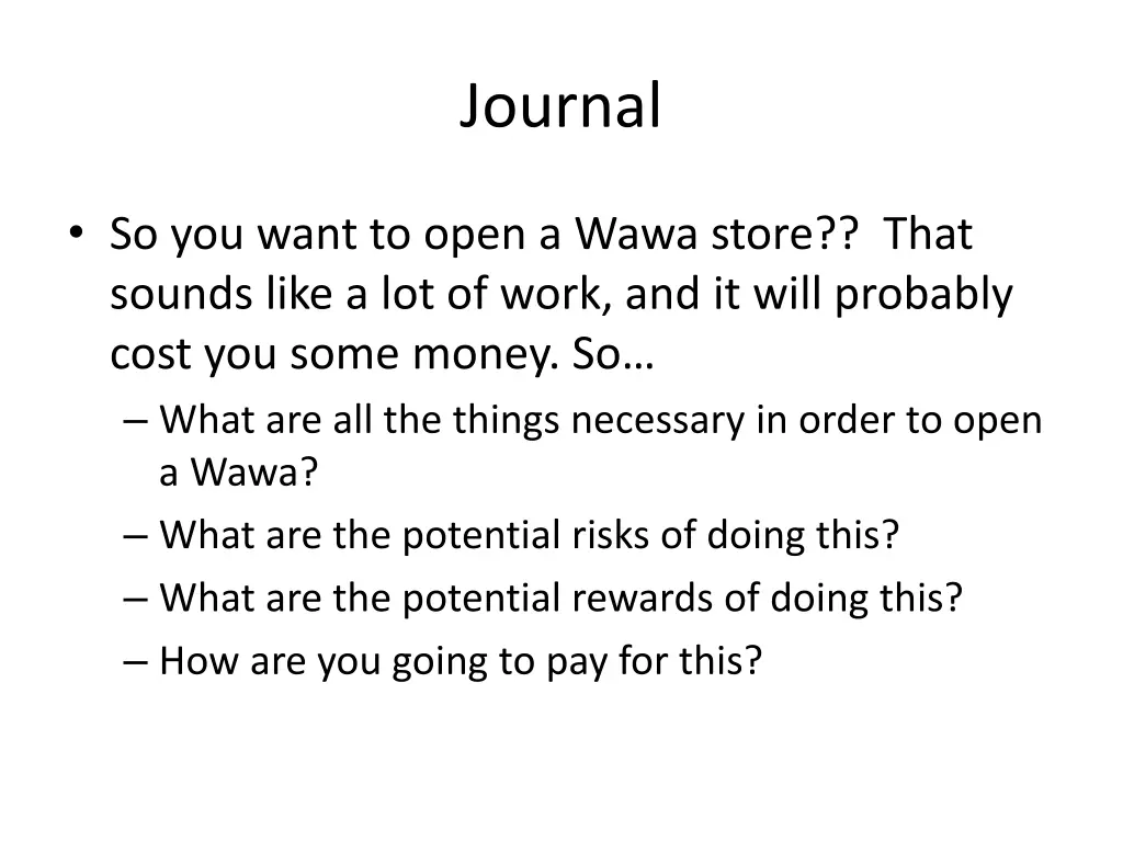journal