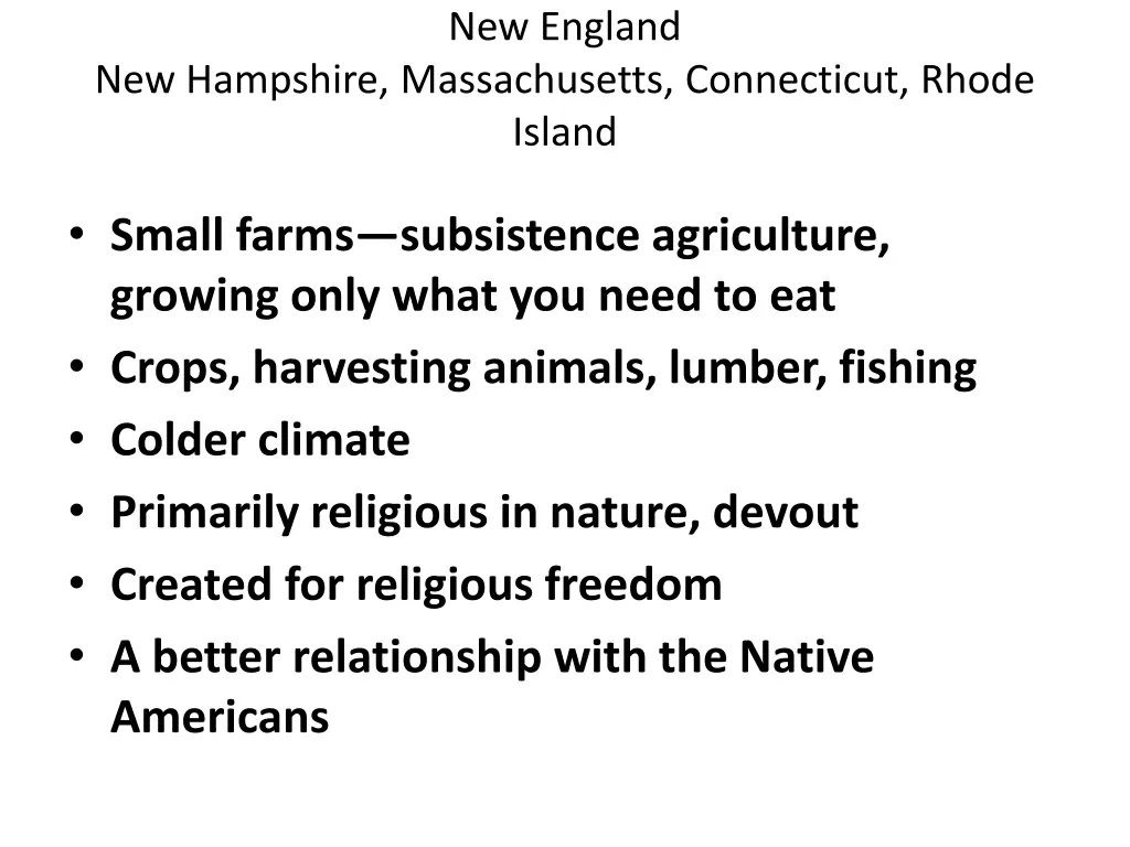new england