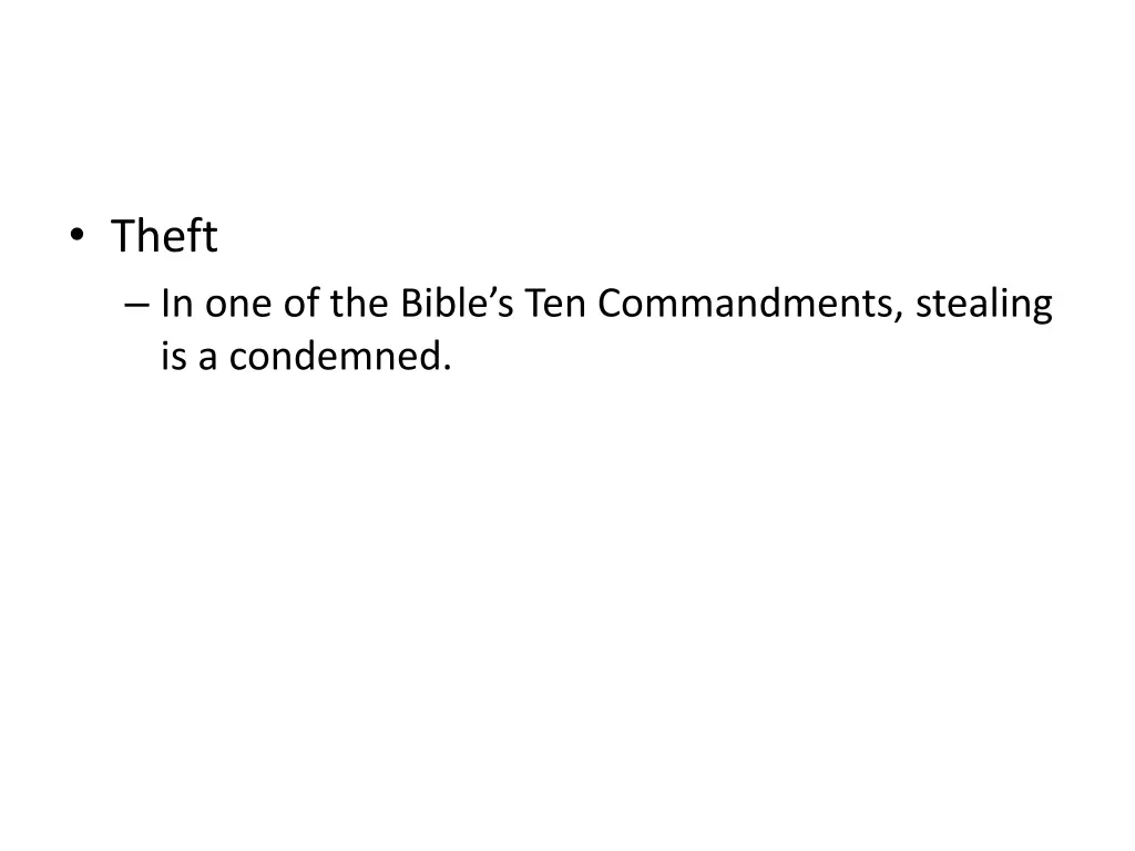 theft in one of the bible s ten commandments