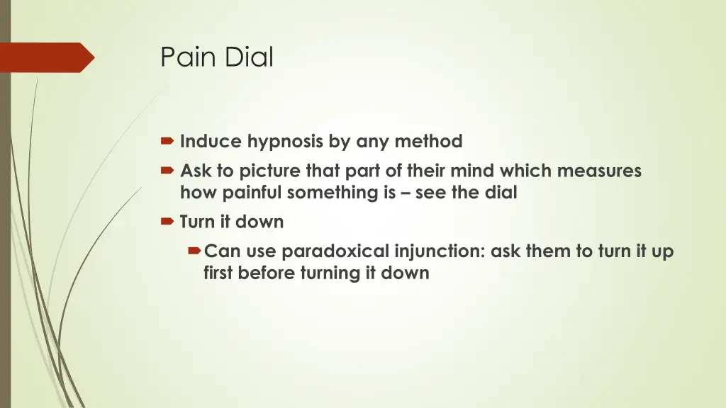 pain dial